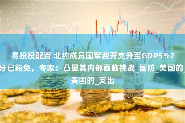 易投投配资 北约成员国军费开支升至GDP5%？西班牙已豁免，专家：凸显其内部面临挑战_国防_美国的_支出