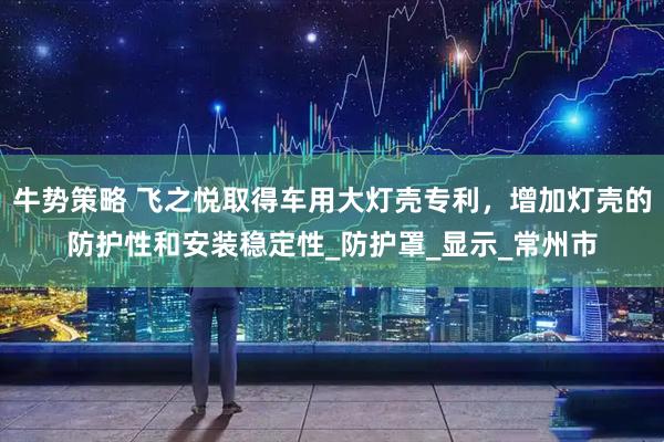 牛势策略 飞之悦取得车用大灯壳专利，增加灯壳的防护性和安装稳定性_防护罩_显示_常州市