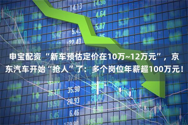 申宝配资 “新车预估定价在10万~12万元”，京东汽车开始“抢人”了：多个岗位年薪超100万元！